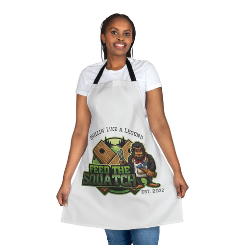 Feed the Squatch Apron — "Grillin' Like a Legend" Chef Apron