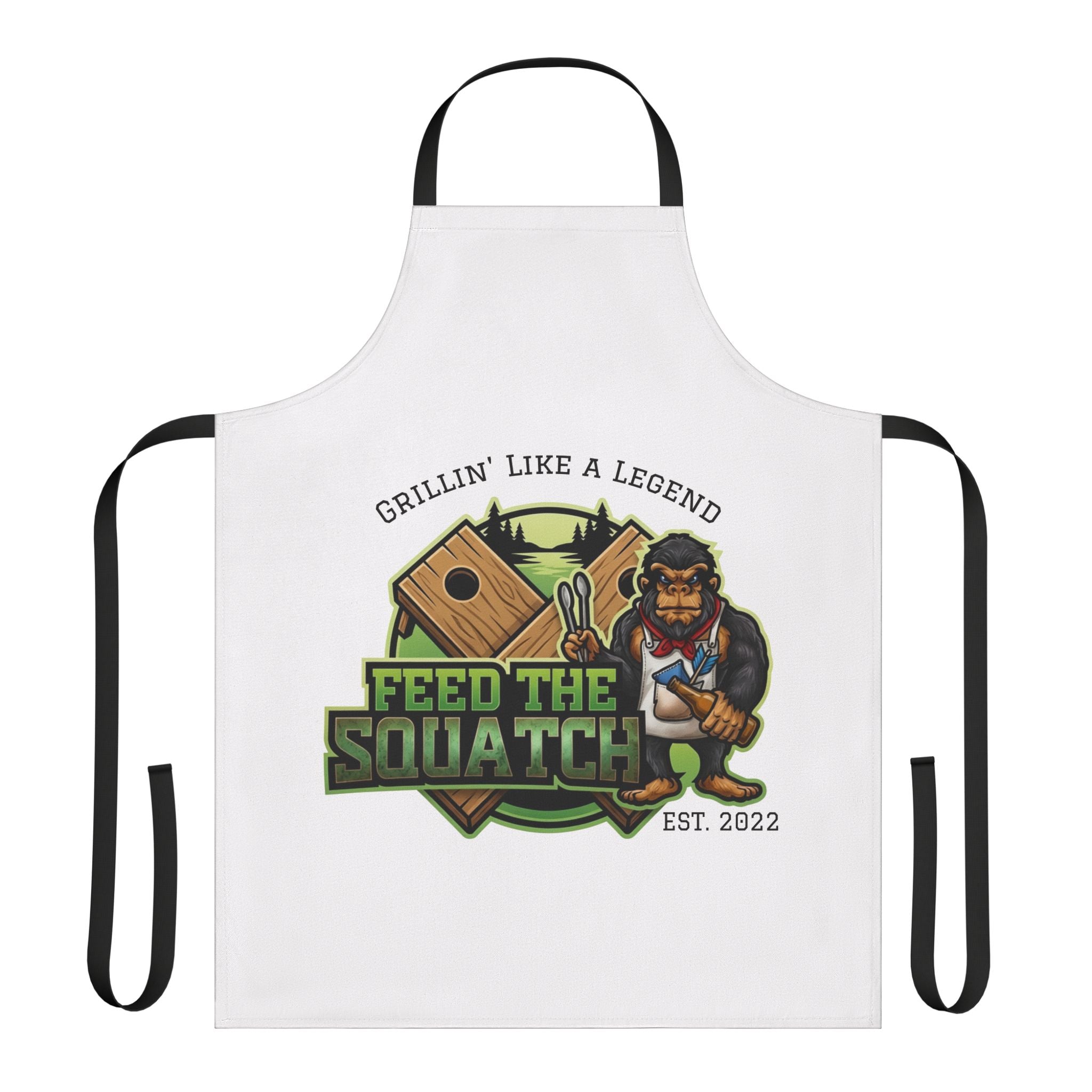 Feed the Squatch Apron — "Grillin' Like a Legend" Chef Apron